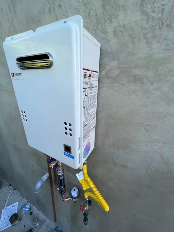 Tankless water heater installation for Rebel Hill homes